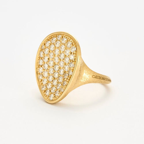 Bague 54 MARCO BICEGO - LUNARIA ALTA - Bague or jaune et diamants 58 Facettes SP1