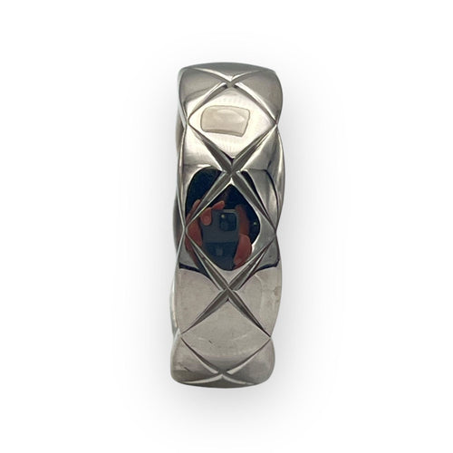 Bague 56 CHANEL - Bague or blanc Coco Crush Petit Modèle 58 Facettes 149060164