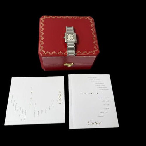 Montre Cartier Montre Tank Francaise Gm Automatique 58 Facettes MT45221