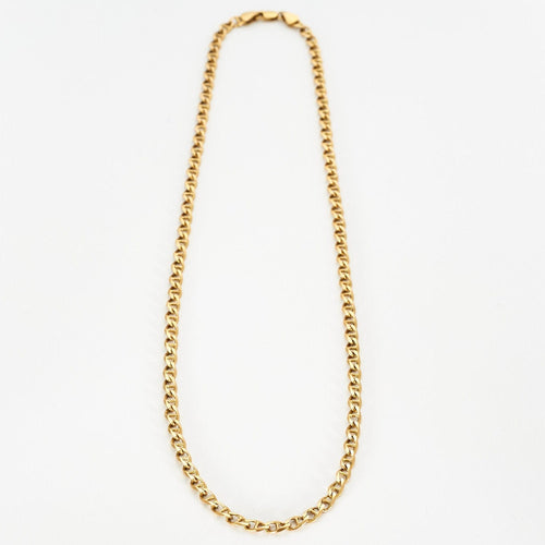 Collier Chaine or jaune maille marine 58 Facettes LP522