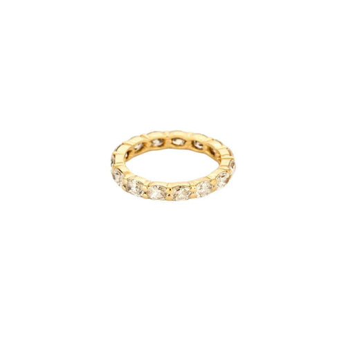 Snubní prsten Americké oválné diamanty 