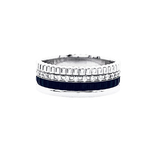 Bague 50 Bague Boucheron,"Quatre Black Edition Small", en or blanc, PVD, diamants. 58 Facettes 35290