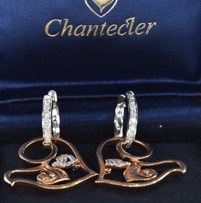 Boucles d'oreilles Boucles d'oreilles Chantecler or diamants 58 Facettes