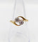 Bague 56 Bague toi et moi antique or 18k diamants et monture tourbillon (circa 1900) 58 Facettes A06310