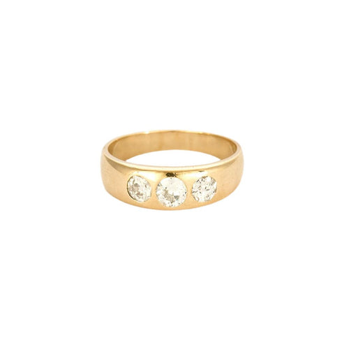 Bague 57 Bague or Jaune sertie de diamants 58 Facettes 1-0000171/4