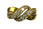 Bague 56 Bague Tresse Or avec Diamants 58 Facettes 20400000816