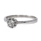 Bague 53 Bague Solitaire Or blanc Diamant 58 Facettes 2673349CN