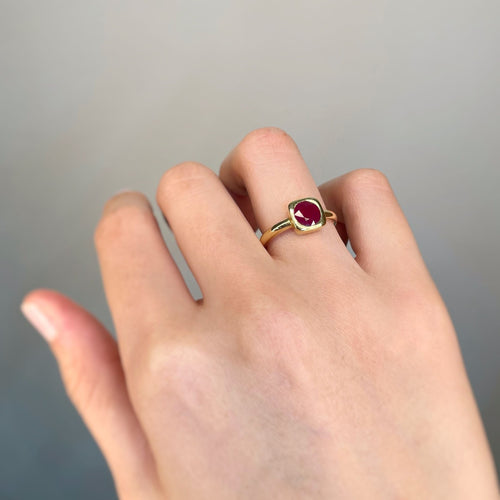 Bague Bague - Or et Rubis 58 Facettes 210091R