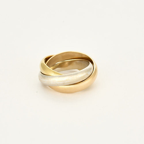 Bague 50 Cartier- Trinity - Grand modèle - Bague trois ors 58 Facettes CAN1327