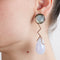 Boucles d'oreilles Boucles d’oreilles calcédoine et nacre 58 Facettes