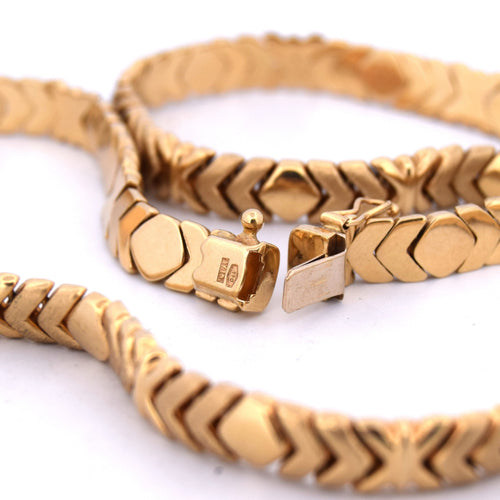 Vintage ketting van geelgoud 