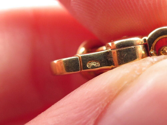 Collier collier POMELLATO pendentif croix grenats + chaine en or 18k 81gr 58 Facettes 267203