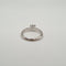 Bague 49 Solitaire or blanc serti d'un diamant 58 Facettes