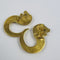 Boucles d'oreilles Boucles d'Oreille Or Tête de Lion 58 Facettes 20400000222