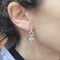 Boucles d'oreilles Boucles d'oreilles en or 18 carats, aigue-marine et diamants 58 Facettes PE262