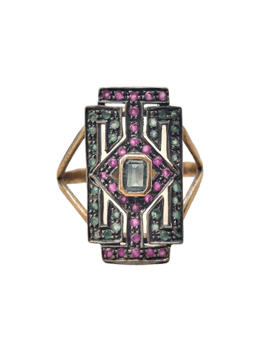 Bague 61 Bague ancienne en or jaune d'Italie, années 1940 58 Facettes