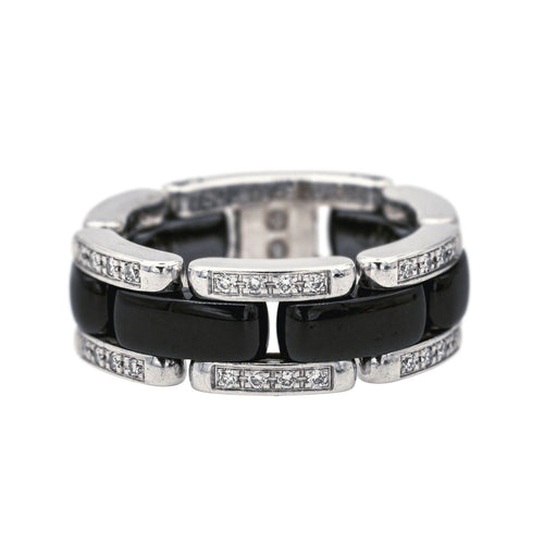 Bague 53 Chanel Bague Ultra Or blanc Céramique, Diamant 58 Facettes 4109879CN