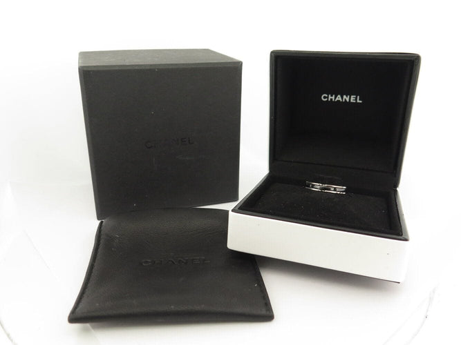 Bague 53 bague CHANEL ultra pm or blanc 18k et ceramique noire 53 58 Facettes 270439