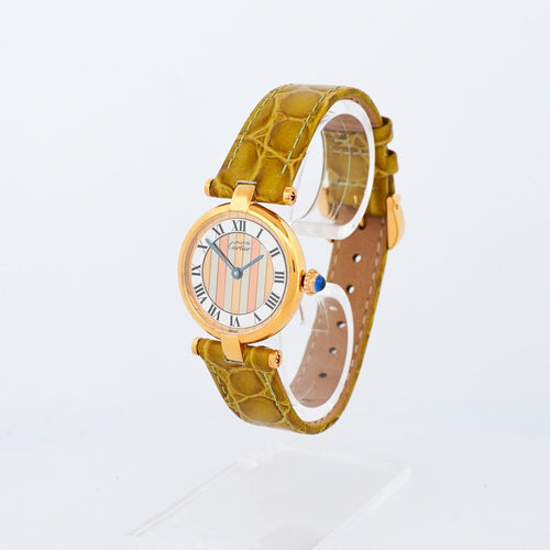 Cartier Must Vendôme - Ivory trinity dial - SM 58 Facettes