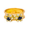 Bague 50.5 Bague  Bandeau Or jaune Saphir, Diamant 58 Facettes 4416913RV