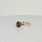 Ring yellow gold with Oval Purple Natural Spinel 58 Facettes 2504088