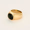 Bague 55 Bague en or jaune, tourmaline verte 58 Facettes CRE0100X4