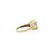 Bague 53 Bague en or jaune et topaze naturelle 58 Facettes CAE-RI-OV-YGBT