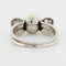 White gold ring platinum Diamonds Pearl