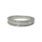 Bague 51 Demi-alliance or blanc et diamants 1,5 ct 58 Facettes