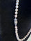 Collier Collier 51 perles de culture des mers du sud fermoir en argent 58 Facettes