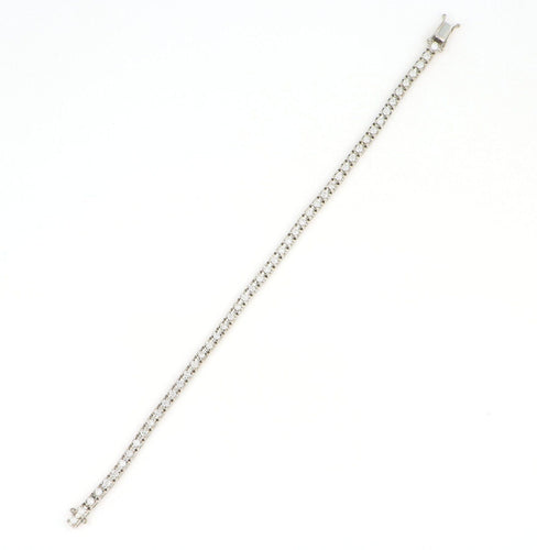 Bracelet Bracciale tennis en or blanc 18 carats et diamants 58 Facettes