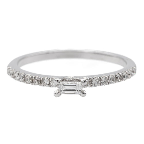 Bague 53 Bague Solitaire Or blanc Diamant 58 Facettes 578731RV