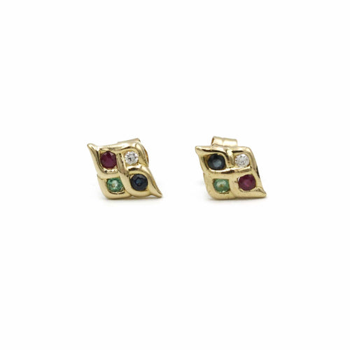 Boucles d'oreilles Boucles d'oreilles - Or, Diamants, Saphirs, Rubis, Emeraudes 58 Facettes 240191R