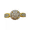 Bague 54 Bague rond pavage diamants 58 Facettes 330071296