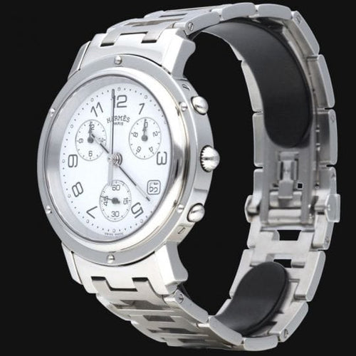 Montre Hermes Montre Clipper Chronograph 58 Facettes MT44640