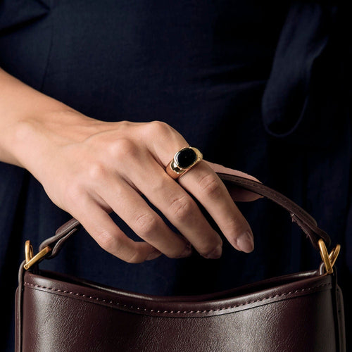 Bague 55 Bague en or jaune, tourmaline verte 58 Facettes CRE0100X4