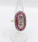 Bague 57 Bague marquise art déco en or 18k et platine, diamants et rubis 58 Facettes A06578