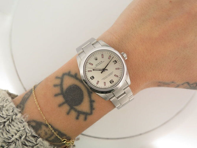 Montre montre ROLEX lady oyster perpetual 177200 31 mm acier palladie automatique 58 Facettes 265315