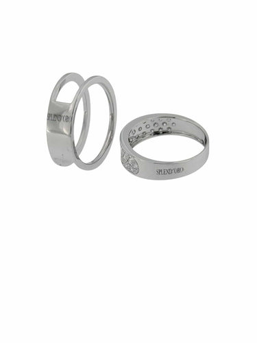 Splend'Oro white gold diamond ring 
