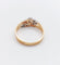 Bague 58.5 Bague toi et moi antique en or rose 18k et diamants taille ancienne 58 Facettes A06482