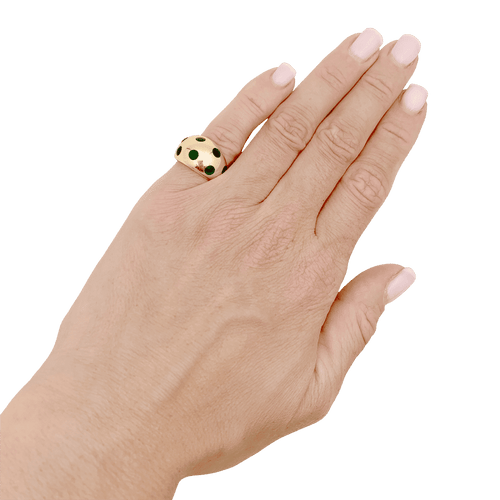 Bague 47 Bague vintage Van Cleef & Arpels, or jaune, laque. 58 Facettes 34648