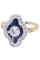 Bague BAGUE MARQUISE SAPHIRS ET DIAMANTS 58 Facettes 083681