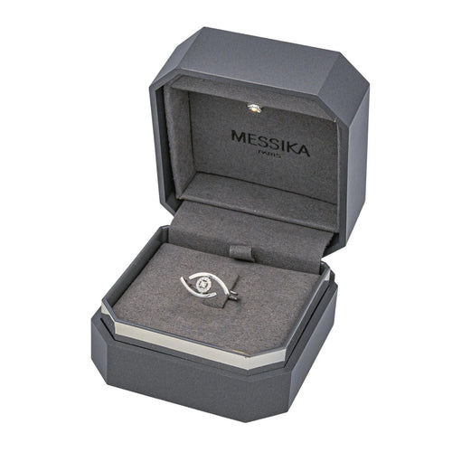Bague 53.5 Messika Bague Lucky eye Or blanc Diamant 58 Facettes 4098659RV