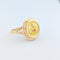 Bague 52 Bague Augis "+ qu’hier – que demain” en or jaune 18 carats 58 Facettes 33094