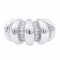 Bague 56 Bague Or blanc Diamant 58 Facettes 1089442CN