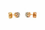 Boucles d'oreilles Boucles d'oreilles Art Déco or jaune et argent serties de diamants old cut 58 Facettes 22805