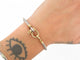 Bracelet vintage bracelet FRED force 10 t17 cable en acier & manille or jaune 18k 58 Facettes 269964