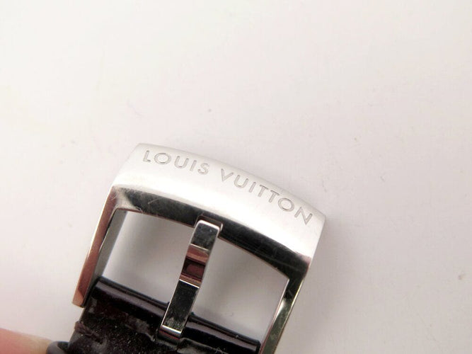 Montre montre LOUIS VUITTON tambour moon star q8d11 quartz 38 mm chrono en acier 58 Facettes 267088