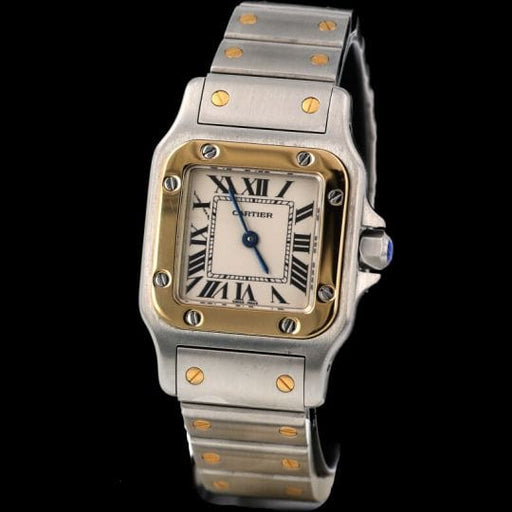 Montre Cartier Montre Santos De Cartier Galbee Pm 58 Facettes MT43964