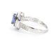 Bague 54 Bague en or blanc avec diamants et tanzanite 58 Facettes 2325